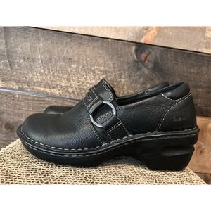 B.O.C. Burnett Women's Clogs Black Leather Women's 7M
